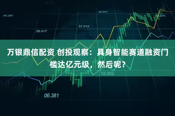 万银鼎信配资 创投观察:具身智能赛道融资门槛达亿元级,然后呢?